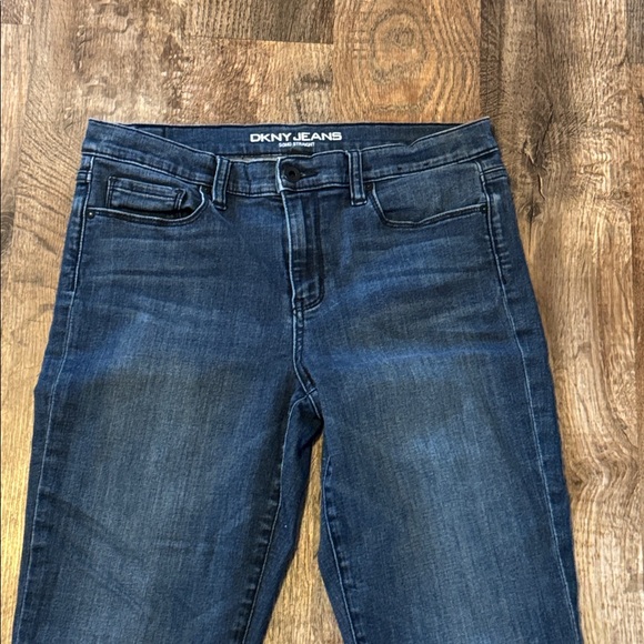DKNY Women's SOHO Straight Leg Dark Blue Jeans size 10 - Picture 3 of 16